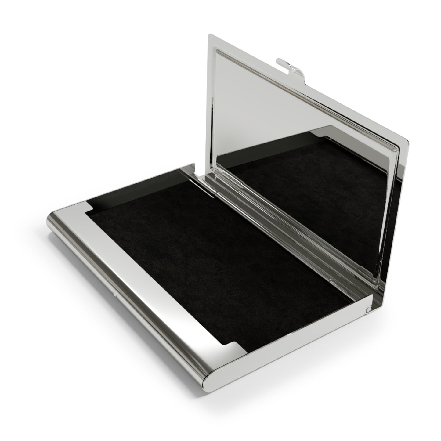 Silver Business Card Holder — Professional Personalized Card Case