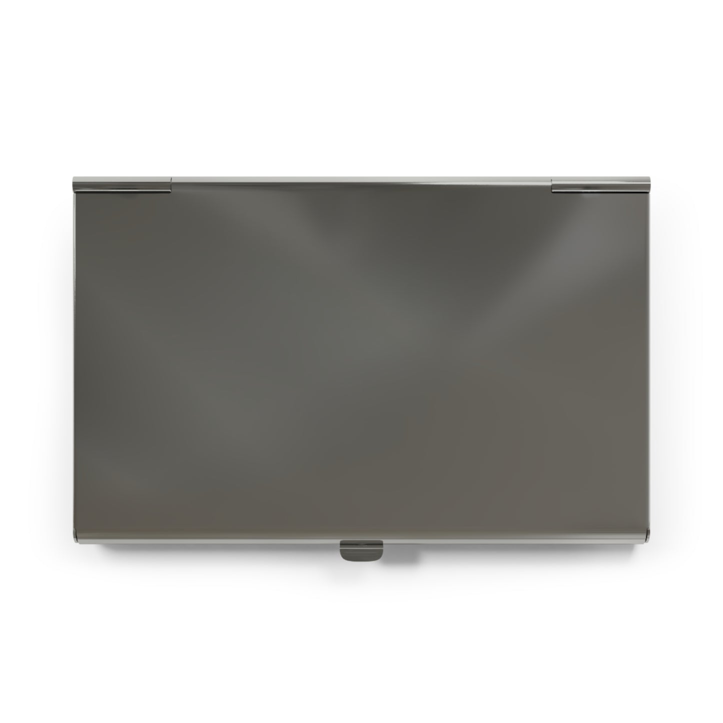 Silver Business Card Holder — Professional Personalized Card Case