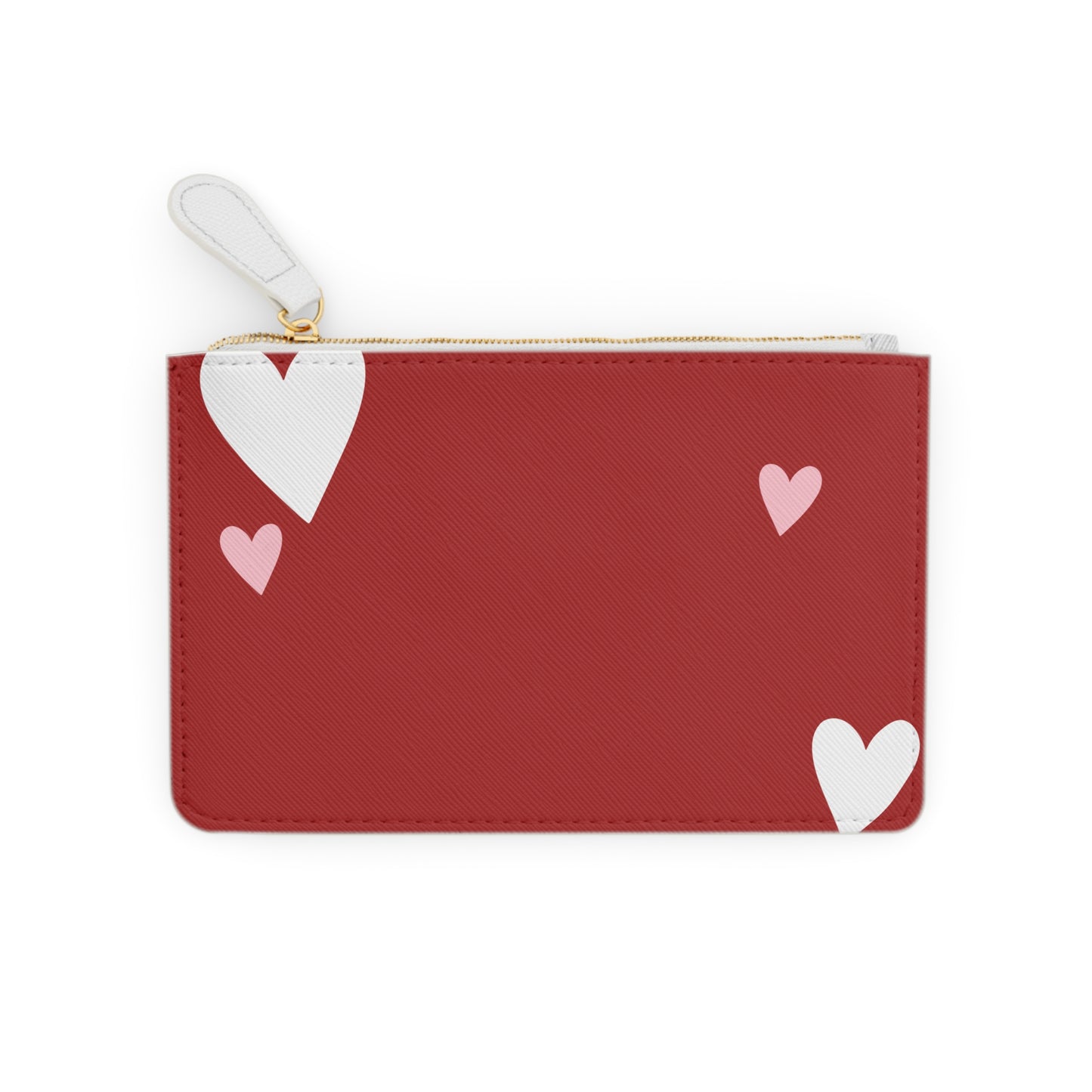Valentine’s Day Mini Clutch Bag — Happy Valentine's Day Heart Zipper Pouch